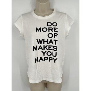 Zadig & Voltaire White Tee with Black Text